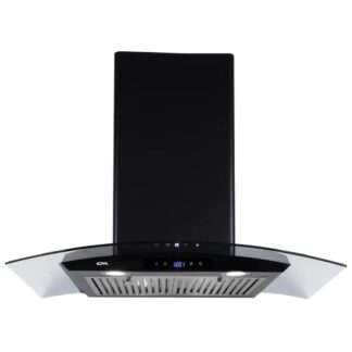 CM Wall Mounted Hood Black with Glass HDWMB90034